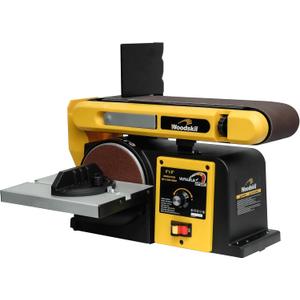 Woodskil Variable Speed Belt Disc Sander, 4 x 36 Inch Belt & 6 Inch Disc 3A Benchtop Sander Combo Machine, 2000-4000 RPM, 1060-2110 FPM for Woodworking, DIY