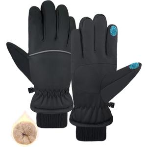 Winter Waterproof Ski Gloves Men Women Touchscreen Snow Warm Thermal Fleece Cold Weather Running Driving Hiking Biking
