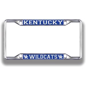 NCAA License Plate Frame Silver