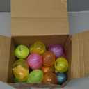 JOYIN 24 huevos de Pascua precargados con juguetes esponjosos Mochi, juguete blando para aliviar el estrs de animales, para rellenar huevos de Pascua transparentes con purpurina, recuerdo de fiesta