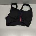 Womens Zip Front Sports Bra Wireless Post-Surgery Bra Padded Strappy Medium Support Yoga Exercise Athletic Bras