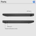 HP Chromebook 14 inch Laptop, HD Display, Intel Processor N100, 8 GB RAM, 128 GB UFS, Intel UHD Graphics, Chrome OS, Chalkboard Gray, 14a-nf0099nr