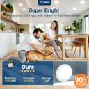 Amico 20 Pack 6 Inch 5CCT Ultra-Thin LED Recessed Ceiling Light with Junction Box, 2700K/3000K/3500K/4000K/5000K Selectable, 12W Eqv 110W, Dimmable Can-Killer Downlight, 1050LM Wafer Lighting - ETL