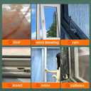 2 x Fjzoys Window Weather Stripping Door Seal, 16.5FT Self-Adhesive Soundproofing Weather Strip for Exterior Door Frame Window Winter Insulation Noise Cancelling Window Inserts, 0.35in x 0.2in, Gray