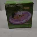 SLOOSH Inflatable Tanning Pool Lounger Float, 70" x 50" Pool Floats Adult with Pillow,Oval Suntan Tub Raft Floatie,Sunbathing Bed Lounge for Water Blow Up Kids Ball Pit Party Gifts (Pink)