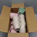 24PCS Wheat Straw Coffee Cups, 10 Oz Reusable Plastic Cups Mugs with Handle, Unbreakable and Lightweight Camping Mugs for Tea Coffee Camping and Kitchen, Dishwasher and Microwave Safe