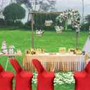 HAINARverS Stretch Spandex Folding Chair Covers 30PCS Universal Fitted Chair Cover Protector for Wedding,Party, Banquet, Holidays, Celebration, Decoration (Red, 30 PCS)