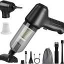 Handheld Vacuum Cordless Rechargeable: 12000PA Car Vacuum Cleaner with Brushless Motor 3 in 1 Portable Mini Small Vacuum for Pet Car Office Home - Black