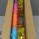 Rainbow Number 7 Pinata with a Blindfold and Bat for Boys Girls 7th Birthday Party, Kids Anniversary Celebration, Fiesta Supplies (16.1 x 10.6 x 3.2 Inches)