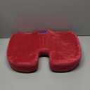 Moyishi Comfort Non-Slip Memory Foam Coccyx Chair Seat Cushion (Red)