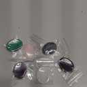 GolbalJew 6PCS Thumb Worry Stone for Anxiety Healing Crystals Sets, Hand Carved Crystals and Healing Stones, Meditation Crystal Reiki Natural Relax Palm Stone for Anxiety Therapy Relief