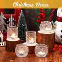 Maxdot Votive Candle Holders Set of 48- Round Glass Candle Holder Bulk for Wedding Home Decoration, Tea Lights Holders for Wedding Shower, Party Gift(Clear)