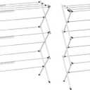 Foldable Drying Rack Clothing,Clothes Drying Rack Folding Indoor and Outdoor Rack,Laundry Drying Rack Collapsible-Black White