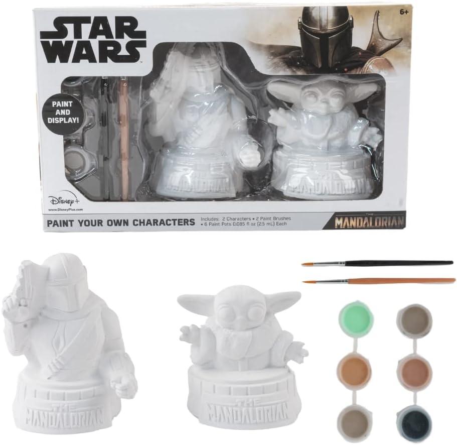 Star Wars Mandalorian Baby Yoda Paint Your Own Figurines Arts and Crafts Set for Boys and Girls