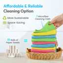 Microfiber Cleaning Cloth 12 Pack, 12x12 Inch Reusable Kitchen Towels, Lint Free Streak Free Super Absorbent Soft Cleaning Rags for House, Window, Glass, Assorted Colors