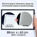 A1 Upgrade LED Light Pad for Diamond Art Painting & Tracing, Extra Large 35" x 23.6" Light Board with 5 Dimmable Brightness Levels, Dot-Free Illumination for Sketching & Art, DC Powered