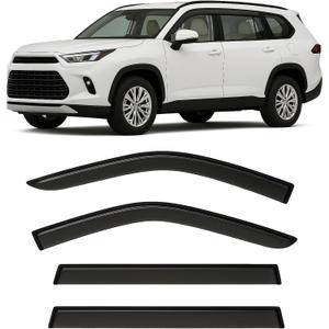 2024-2026 Tape-On Side Window Visor Deflectors for Toyota Grand Highlander Rain Guards XLE Limited Platinum MAX Hybrid Smoke & for Lexus TX 350 500h Premium AWD Luxury Hybrid 2024-2026 2024-2026 Tape-On Side Window Visor Deflectors for Toyota Grand Highlander Rain Guards XLE Limited Platinum MAX Hybrid Smoke & for Lexus TX 350 500h Premium AWD Luxury Hybrid 2024-2026