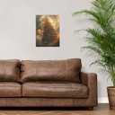 famassiser Tower of Babel Canvas - Biblical Wall Art, Ancient Architecture Poster, Spiraling Tower Artwork Wall Decor Poster for Living Room, Office, Bedroom- 16x24in Unframed