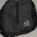 WATERFLY Crossbody Sling Backpack Sling Bag Travel Hiking Chest Bag Daypack (Black)