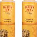 Burt's Bees for Pets Oatmeal Shampoo for Dogs with Colloidal Oat Flour and Honey - Skin Soothing Dog Oatmeal Shampoo, Dog Wash for Itchy Dry Skin, Essential Grooming Supplies, 16 Fl Oz - 2 Pack