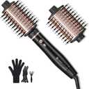 slopehill Upgraded 2026 Hair Blow Dryer Brush, Ultra-Fast Drying All in One Ionic Oval Hot Air Brush Adds Shine, Volume, Fullness & Smooth for Long Hair, Frizz-Free Shiny Hair, 8 Mode 60 &75mm Brush