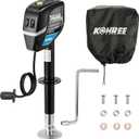 Kohree 7500lbs Electric Trailer Jack with 7 Way Plug, Heavy Duty Power Tongue Jack for A-Frame RV Travel Trailer Camper, Easy Installation, 22" Lift, 12V DC, Manual Handle & Weatherproof Cover