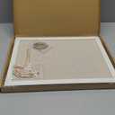 DOLLAR BOSS Bulletin Boards with Linen 1-Pack 16''X 12'' Double-Sided Cork Board for Walls Wood Framed Bulletin Boards, Small Pin Board for Home Kitchen Office Decorative Hanging 10 Pushpins