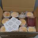 DARJEN 12 Pack Pink Candle Jars for Making Candles- 8 OZ Empty Glass Candle Making Jars with Bamboo Lids and Labels, Candle Containers Candle Making Jars for DIY Gifts