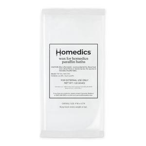 HoMedics ParaSpa Paraffin Wax Refill | Two 1-Pound Packages - 100% Pure Paraffin Wax | 16 Oz (Pack of 2)| Unscented, No Dyes | Moisturize & Soften Sensitive Skin