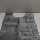 GRANNY SAYS Bathroom Toilet Rugs U Shaped, Bath Mats for Bathroom, Bath Rugs Non Slip Washable, Absorbent Microfiber Toilet Mat, Soft Plush Shaggy Bath Carpet, 20" x 24", Deep Gray