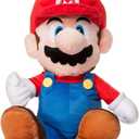 Super Mario Bros. The Real Thing 22-Inch Plush Pillow, Mario Plushie Toy | Decorative Pillows for Bed, Kids Room Essentials, Home Decor Accessories | Video Game Gifts And Collectibles