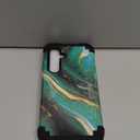 Hocase for Galaxy S24 Plus Case, Shockproof Heavy Duty Protection Soft Silicone Rubber Bumper+Hard Plastic Hybrid Protective Case for Samsung Galaxy S24 Plus (6.7") 2024 - Emerald Green