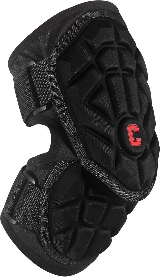 Batter's Forearm Elbow Guards for Baseball and Softball, Elbow Pads for Youth and Adult (Black)