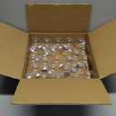 ANVAVO 50 Pieces 2.36 Inch Christmas Round Clear Plastic Ball Ornaments Bulk Removable Top Transparent Hanging Ornaments Ball DIY Fillable Clear Baubles for Xmas Tree Home Party Decor