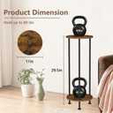 YINMIT Plant Stand Indoor, 2 Tier Plant Stand, 29.5" Tall Metal Spindle Poles Plant Stands, Corner Flower Pot Stand, Plant Tables Indoor, Planter Pot Holder for Balcony Garden Patio Living Room (29.5 In)