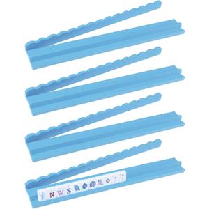 Leinuosen 4 Pcs Wooden Scalloped Mahjong Racks with Pushers | Magnetic American Mahjong Racks, Painted Wood, Family Game Night, Player Gift, Tile Holder