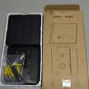 Doorbell Solar Charger Compatible for Ring Video Doorbell 3/3 Plus/4/Battery Doorbell Plus/Battery Doorbell Pro(2-Prong Port), QIBOX 2.9W Adjustable Efficient Solar Panel Mount for Doorbell Camera