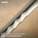 Moen Home Care Bathroom Safety Designer24 Inch Handicap Grab Bar for Bathtub and Shower with Curled Grip, Elderly Assistance Product, Brushed Nickel, LR8724D3GBN
