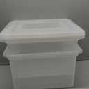 IRIS USA File Box, Plastic File Organizer with Lids for Letter/Legal File, Portable Document Box For Moving, Storage Bin with Durable and Secure Lid, Stackable Nestable BPA-Free, Clear 35 Qt. 2 Pack