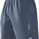 NORTHYARD Men's Athletic Gym Shorts Basketball 10"/7"/5" Tennis Workout Short Quick Dry Mesh Running with Zipper Pockets (Gray, S)