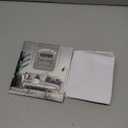 Tissue Box Cover, Cute Bleach White Linen Fabric Decorative Square Tissue Box Holder/Organizer for Bathroom Vanity Countertop/Office/Nightstand/Desk