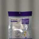 VCE Ethernet Coax Wall Plate (UL Listed), 2-Port CAT6 Keystone Coupler and 3GHz Gold Plated Coax Keystone Jack Insert Wall Plate