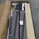 VECELO Upholstered Queen Size Bed Frame with Headboard Adjustable, LED Lights, USB-A & Type-C, Velvet Platform Bed Noise Free, Mattress Foundation with Wooden Slats, No Box Spring Needed, Dark Grey