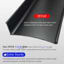 Heavy-Duty Door Rain Drip Guard Overhead 5.12" W 43.3" L Aluminum Drip Edge Drip Cap Guard for Exterior Door & Window,Diverter,Deflector, 1pc Black