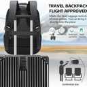 Travel Laptop Backpack, 40L Water-Resistant & Durable Business Backpack, Airline-Approved for Carry-On, Fits 17.3-inch Laptops, Suitable for School & Daily Commute