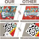 72x43inch Red Dog Paw Birthday Backdrop for Boy Girls Party Decorations Photography Background Photo Banner Booth Props