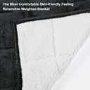 Alomidds Weighted Blanket Queen Size 15lbs 60x80 inches,Soft Plush Fleece Throw Weighted Blankets with Cozy Warm Sherpa,Ultra Fuzzy Heavy Blanket Microfiberfor Sofa Bed, Dark Grey