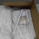 WWN Stainless Steel 3 Tier Cupcake Stand with Pink Coating - Elegant Dessert Tower- Cookie Tray Rack- Tea Party Serving Platter- Easy Assembly Pink Cake Stand for Wedding Baby Shower (crisp white)