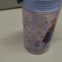 Zak Designs Disney Frozen Sage Kids Water Bottle For School or Travel, 16oz Durable Plastic Water Bottle With Straw, Handle, and Leak-Proof, Pop-Up Spout Cover (Anna, Elsa, Olaf)