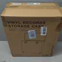 Vinyl Storage and Carrying Case, Waterproof and Dustproof Portable Organizer, LP Record Collection Display Case, Holds 50 7-12 Inch Records, Ideal for Theater Rooms and Rare Record Collections, 13.66 x 6.77 x 14.64 inches